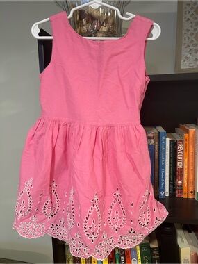 GAP Pink Eyelet Cotton Sundress